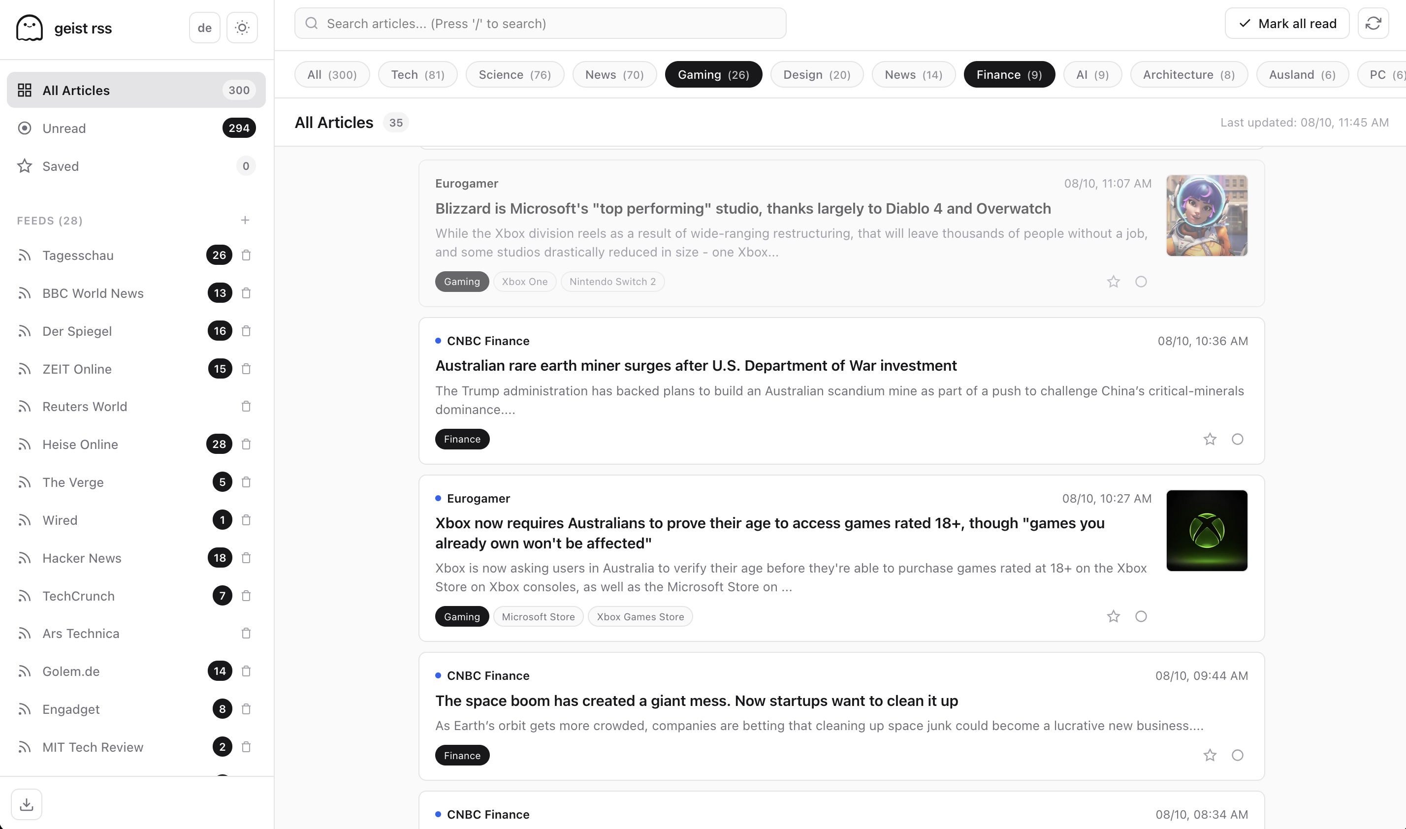 GEIST RSS